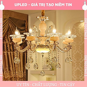 Mua Đèn chùm nến tặng kèm bóng led  đèn chùm phòng khách tân cổ điển hàng cao cấp - Upled