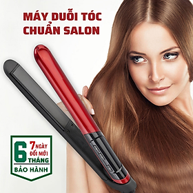 Hình ảnh Máy duỗi tóc, uốn xoăn, là thẳng tóc Boorui BARABASNONO ST3300 : Máy làm tóc 2 in 1 chuyên nghiệp chuẩn salon, hiển thị màn LCD, thiết kế chống bỏng, không hư tổn tóc - Hàng loại 1