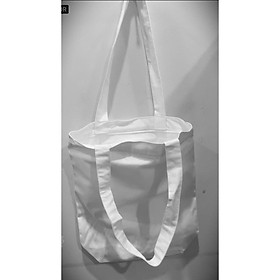 [Túi 2 lớp] Túi vải Canvas có khoá kéo và túi nhỏ bên trong kích thước