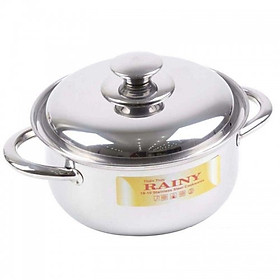Nồi inox Rainy 1 đáy nắp inox-Nhiều size
