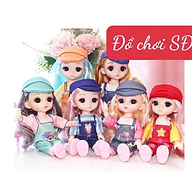 Quần áo búp bê 16cm - 3 bộ và nón  không có búp bê