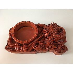 Mua Gạt tàn đục rồng tinh xảo gỗ hương