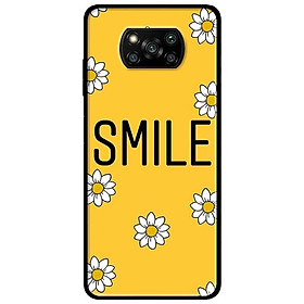 Ốp lưng dành cho Xiaomi Poco X3 mẫu Smile Hoa