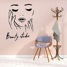 Decal Trang Trí Cửa Tiệm Nail - Spa - HairSalon - Nối