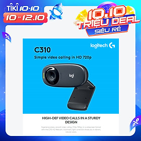 Logitech C310 HD Webcam 720P Video Call Web Cam Desktop Laptop Monitor Webcam Widescreen Web Camera With Noise-Reducing