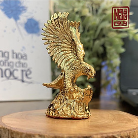 Mua Tượng mạ vàng decor trang trí để bàn phong thủy mini - Hình Đại bàng vồ rắn