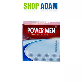 Hình ảnh Bao Cao Su Có Gai Kéo Dài Thời Gian Quan Hệ Power Men Ngọc Trai Hộp 3 Chiếc - Shop Adam