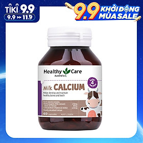 Viên uống Milk Calcium Healthy Care Bổ Sung Canxi Cho Trẻ Trên 4 Tháng Tuổi