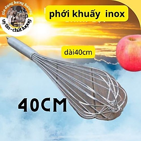 Mua Phới Đánh Trứng Inox dài 40cm