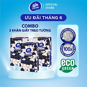 Khăn giấy treo tường cao cấp Vinda Prestige 4D 3 lớp 212 tờ