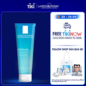 Sữa Rửa Mặt Tạo Bọt Làm Sạch Giúp Làm Sạch Sâu Và Se Khít Lỗ Chân Lông Không Gây Khô Da La Roche-Posay Effaclar Deep Cleansing Foaming Cream (125ml)