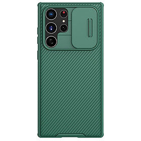 Ốp lưng điện thoại Nillkin dành cho Samsung Galaxy S22 Ultra CamShield Pro - Hàng nhập khẩu - Xanh Lá
