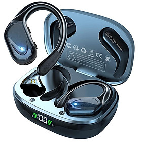 Bluetooth 5.3 Tai nghe tai nghe không dây thực sự với nút điều khiển nút Mic Tai nghe không thấm nước cho màu sắc thể thao