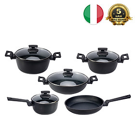 Bộ nồi chảo phủ kim cương DIAMANTE KUCHEN - Hàng Chính Hãng