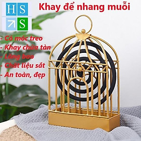 Mua Lồng đựng nhang muỗi hình lồng chim khay đựng hương muỗi bằng thép an toàn cho trẻ em -