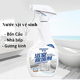 Chai Xịt Tẩy Rửa Vệ Sinh Nhà Bếp, Nhà Tắm Tẩy Cặn Canxi Bám Lâu Ngày 500ml