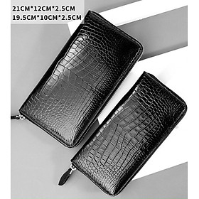 Ví cầm tay da cá sấu CTT1 - Loại 1 dây kéo - Sang trọng, đẳng cấp và bền bỉ