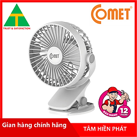 Hình ảnh Quạt Kẹp Sạc Mini Tích Điện Comet CRF0705 (5W) - Hàng chính hãng