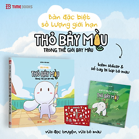 Sách tô màu: Thỏ Bảy Màu Trong Thế Giới Bay Màu - Huỳnh Thái Ngọc