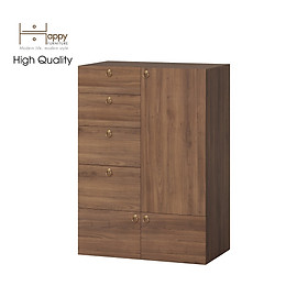 Mua  Happy Home Furniture  WESLEY  Tủ đựng đồ 4 ngăn kéo- 3 ngăn cửa mở   100cm x 58cm x 140cm ( DxRxC)  TCM_018