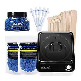7pcs Hair Removal Wax Melt Warmer Heaters Machine Set Paraffin Wax Beans Depilation Machine Wood Stickers Hair Removal