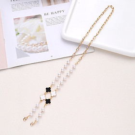 Dây đeo kính cỏ 4 lá may mắn mix màu bất đối xứng ấn tượng xu hướng thời trang giới trẻ top top trend