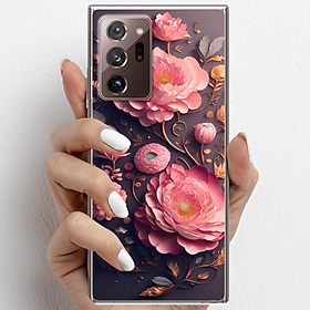 Ốp lưng cho Samsung Galaxy Note 20 Ultra nhựa TPU mẫu Hoa hồng