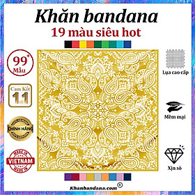  Khăn bandana nam - 19 màu chính hãng - Khăn Bandana, Turban, Hiphop, Choàng, cột, croptop, chain
