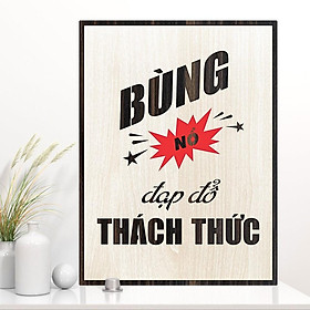 Mua Tranh tạo động lực TBIG019 - Bùng nổ đạp đổ thách thức