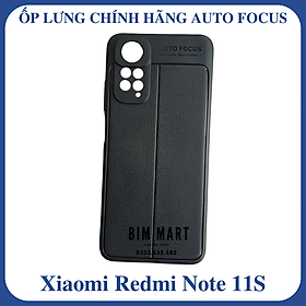 Ốp lưng Auto Focus dành cho Xiaomi Redmi Note 11S silicon vân da - Hàng Nhập Khẩu