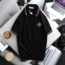 ÁO THUN CỔ TRỤ,THIẾT KẾ HỌA TIẾT LOGO ÁO VÀ VIỀN ÁO SIÊU NGẦU LANA FASHION