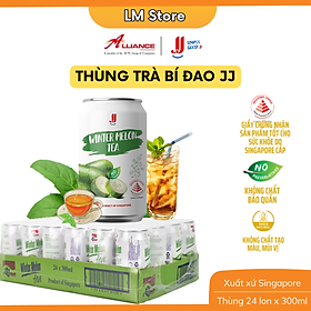 (Chính hãng) Thùng Trà Bí Đao JJ (24 Lon x 300ml) - Thương hiệu Singapore