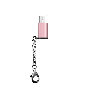 Bộ Chuyển Đổi USB Hợp Kim Loại C Sang USB Micro Có Dây Móc Cho Điện Thoại