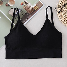 Áo lót nữ , Áo ngực thun len sợi tăm tre Maitoshi-6601 thấm hút mồ hôi Chất liệu 95%cotton 5%spandex chống xù , phù hợp cho Tập Gym mix đồ cá tính