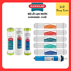 Mua Bộ lõi lọc nước Sunhouse từ 01-09 gồm: Lõi lọc nước 123  Lõi lọc nước RO  05 lõi lọc chức năng 56789  Hàng chính hãng