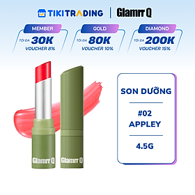 Son dưỡng môi thuần chay có màu GLAMRR Q V​E​G​A​N S​U​P​E​R L​I​P B​A​L​M 4.5g by Gilaa