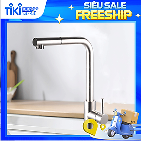 Mua Vòi Rửa Chén Nóng Lạnh Pull-down Ecalite EF-K185S - Có Dây Rút - Inox 304 Siêu Bền - Hàng Chính Hãng