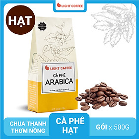 BÁO GIÁ Cà Phê Light Coffee | Shopee Lazada Sendo Tiki mới nhất 24 Cà phê hạt Arabica Light coffee chua thanh, đắng nhẹ - 500g