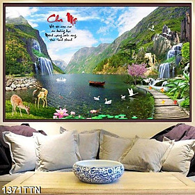 Mua ( Rẻ vô địch ) Tranh dán tủ lạnh   trang trí phòng khách