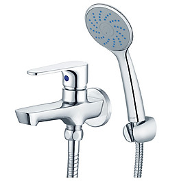 Mua Vòi sen tắm lạnh gắn tường Caesar S063C  tay dây sen xi (bao gồm củ sen và tay dây )