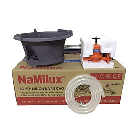 Mua Bộ bếp gas công nghiệp NaMilux NA-196 kèm van cao áp NA-537SH  tặng 1.5m dây gas công nghiệp và 02 đai thép - Hàng chính hãng
