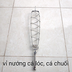 Mua Vỉ nướng cá lóc/ vỉ nướng cá chuối/ vỉ nướng cá quả cho lò quay tự động chạy xích cam xe máy