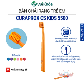 Bàn chải trẻ em Curaprox CS Kids 5500 Ultra Soft | Chăm sóc răng miệng chuẩn Thụy Sĩ