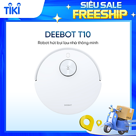 Robot hút bụi lau nhà Ecovacs Deebot T10_Lực hút 3000 Pa _Hàng chính hãng_Bản Quốc tế_Bh 24 tháng