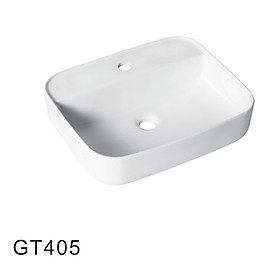 CHẬU LAVABO SỨ GAPPO GT405 - NHẬP KHẨU NGA CHÍNH HÃNG - VÒI THẤP LẮP TRÊN CHẬU