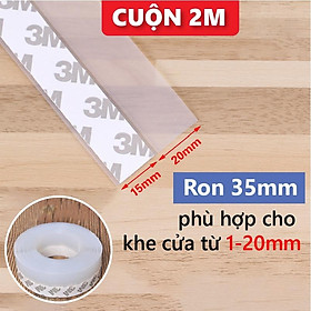 Cuộn 2 mét ron dán chắn khe hở cửa, miếng dán chân cửa chống bụi