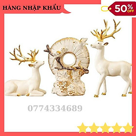 Mua Bộ 3 Hươu Sừng Vàng Và Chim Chất Liệu Gốm Sứ Trắng  Sang Chảnh  Đẹp Độc Lạ-Decor Trang Trí