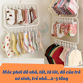 Mua Móc kẹp mũ nón  vớ tất  yếm  khẩu trang  đồ lót từ 18-26 kẹp  sắp xếp tủ quần áo gọn gàng  tiết kiệm không gian nhà cửa