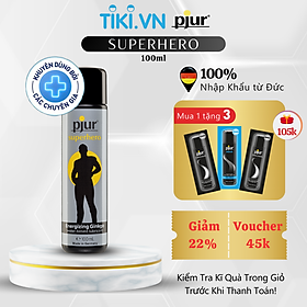 Chất bôi trơn kéo dài chống xuất tinh sớm Pjur Superhero Glide Chai 100ml