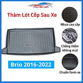 Thảm nhựa lót cốp Brio 2016-2017-2018-2019-2020-2021-2022 nhựa dẻo dày dặn đàn hồi tốt